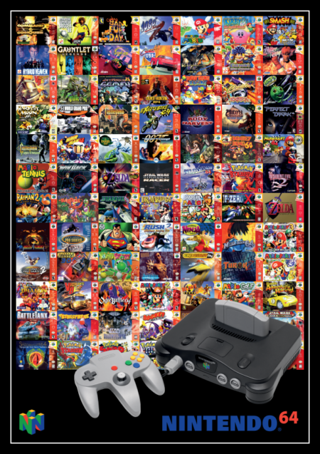 Nintendo 64 Poster – A3