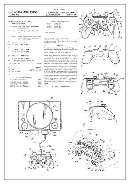 Sony PS1 Joystick Pat. Poster
