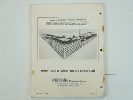 Rock-Ola Service Manual  450-451