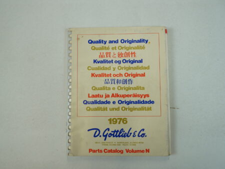 Gottlieb 1976 Parts Catalog
